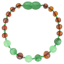 Barnsteen armband kinderen groene Jade Baroque