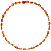 Barnsteen ketting kinderen Cognac Bean