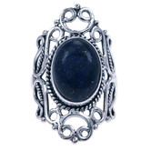 Zilveren ring Lapis Lazuli