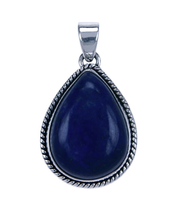 Zilveren hanger Lapis Lazuli