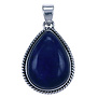 Zilveren hanger Lapis Lazuli