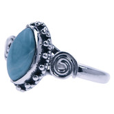 Zilveren ring Larimar