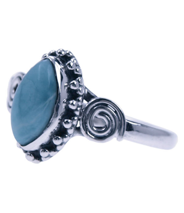 Zilveren ring Larimar