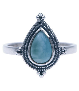 Zilveren ring Larimar