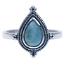 Zilveren ring Larimar