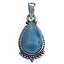 Zilveren hanger Larimar