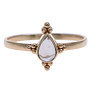 Zilveren ring Citrien Gold Plated