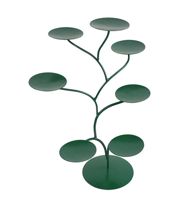 Chakra Lotus display groen metaal