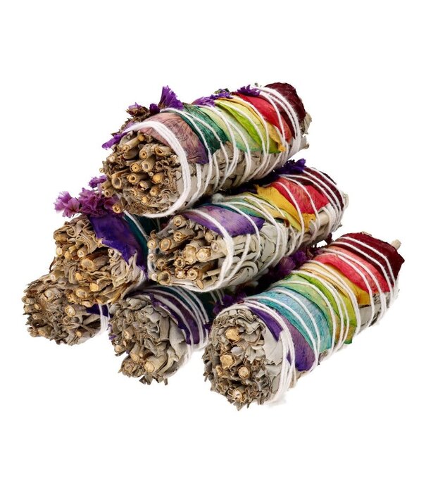 Witte salie smudge stick met chakra