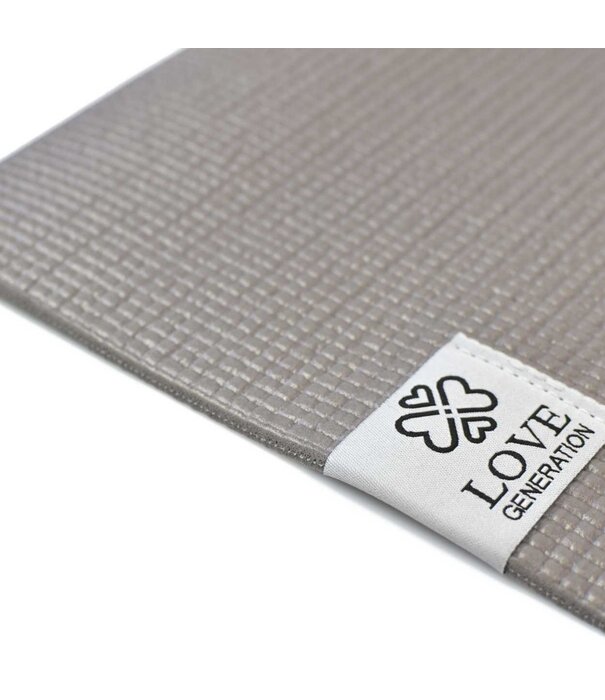 Love generation love yogamat - 4 mm - warm grijs