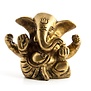 Ganesha zittend messing 5cm