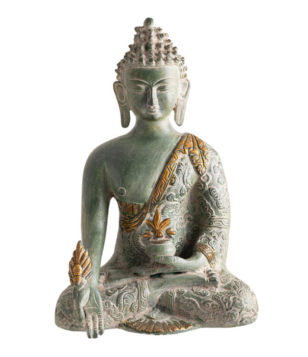 Medicijn Boeddha groene zandsteen