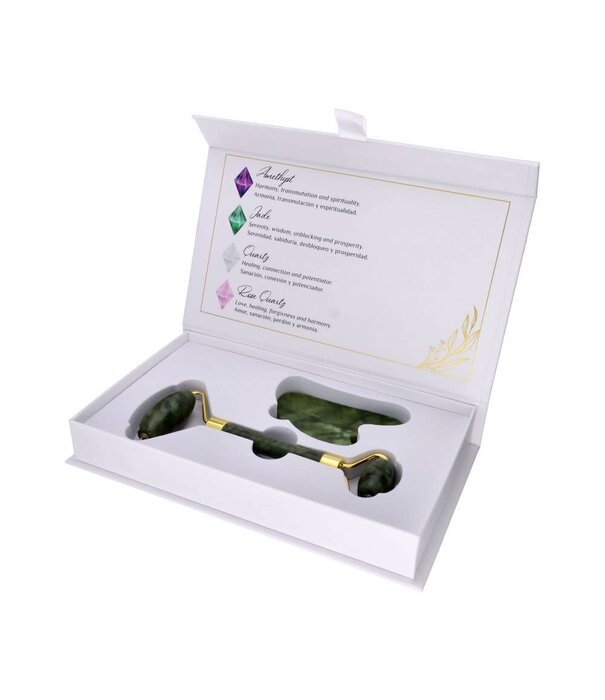 New Jade (Serpentijn) massage set