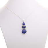 Zilveren hanger Lapis Lazuli