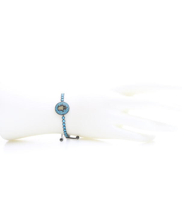 Zilveren armband Turkoois