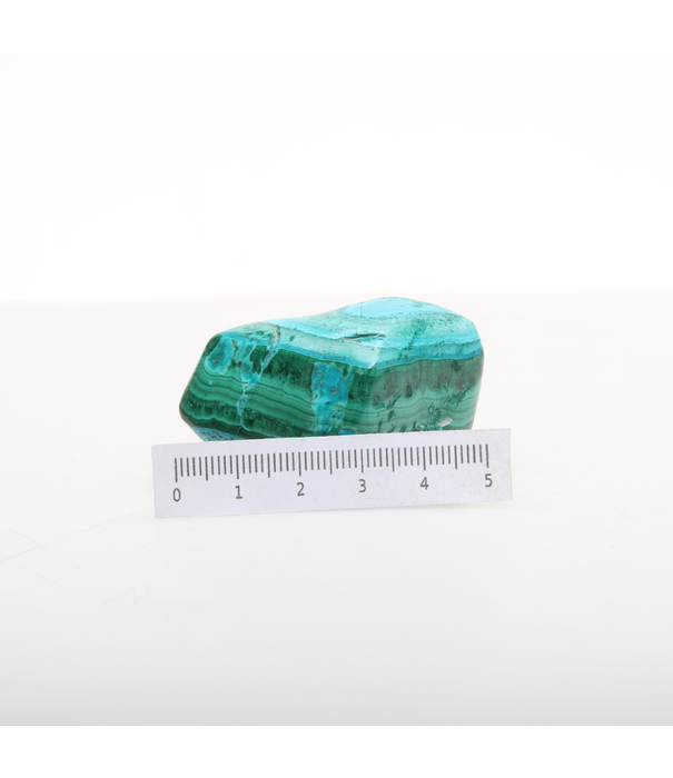 Malachiet met Chrysocolla Trommelsteen