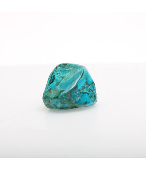 Malachiet met Chrysocolla Trommelsteen