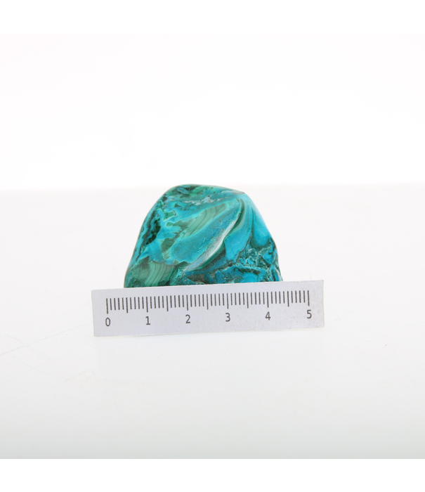 Malachiet met Chrysocolla Trommelsteen