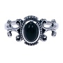 Zilveren ring Onyx