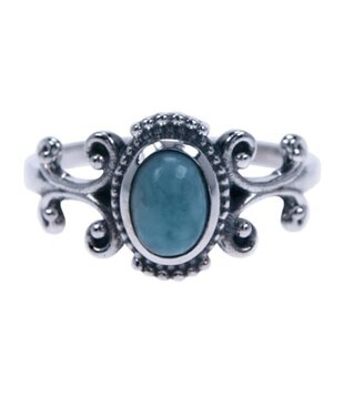 Zilveren ring Larimar