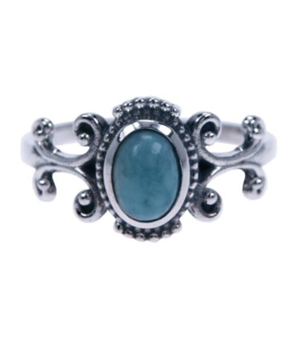 Zilveren ring Larimar