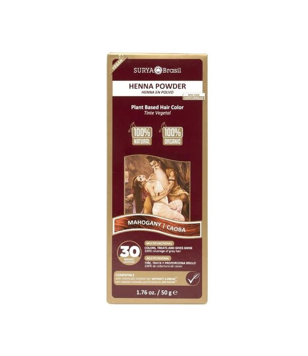 Surya Brasil Henna haarverf poeder mahogany