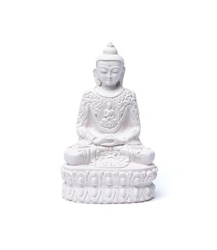 Amithaba Boeddha wit 13cm