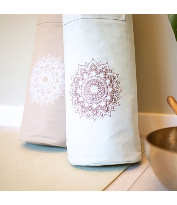 Deva Yoga - Yoga mat tas - Warm Grey Mandala