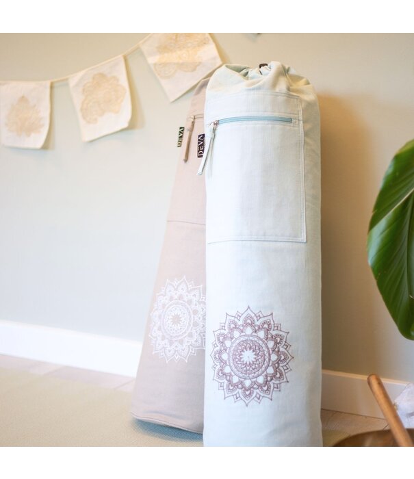 Deva Yoga - Yoga mat tas - Warm Grey Mandala