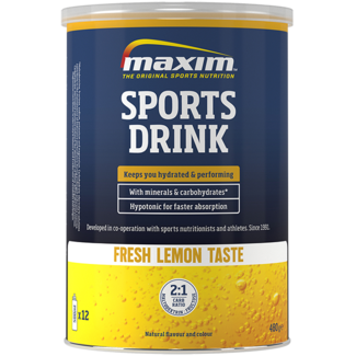 Maxim Sportvoeding Maxim Sports Drink Fresh Lemon 480g