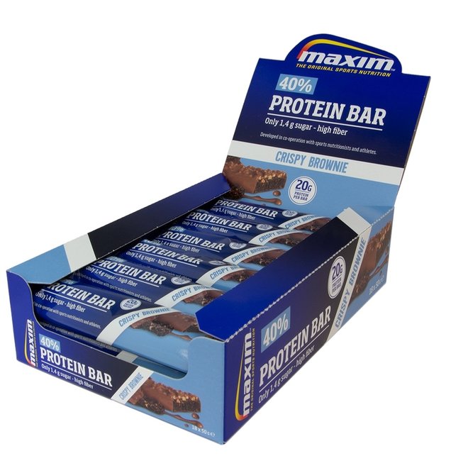 Maxim 40% Protein Bar Crispy Brownie