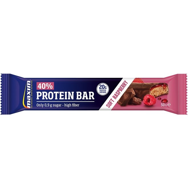Maxim 40% Protein Bar Soft Raspberry