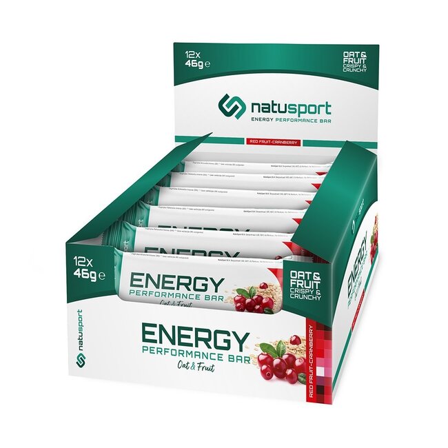 Natusport Energy Performance Bar Red Fruit Cranberry