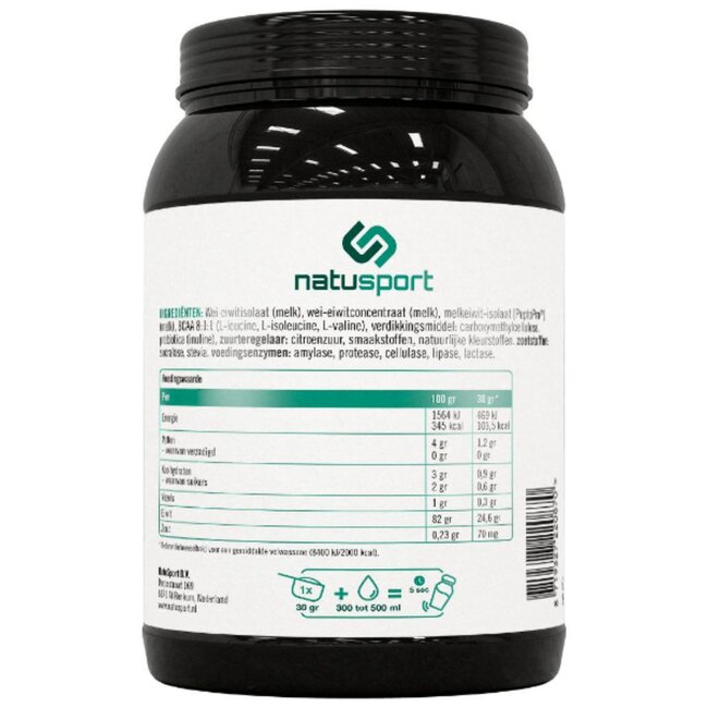 Natusport Whey Protein ISOLATE+ Aardbei 450 GRAM