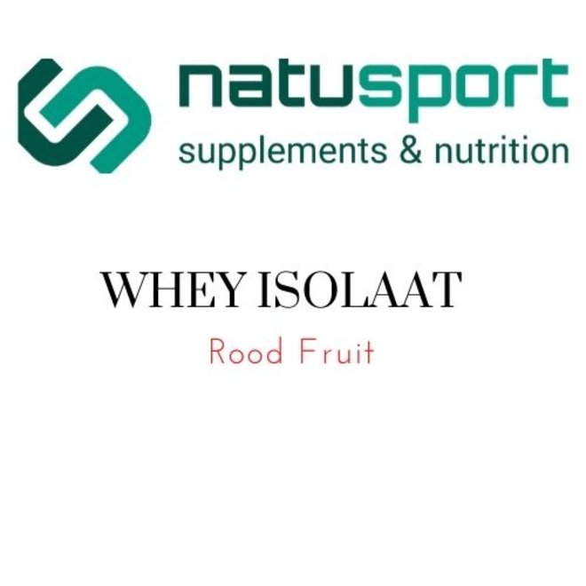 Natusport Whey Protein ISOLATE+ Aardbei 450 GRAM