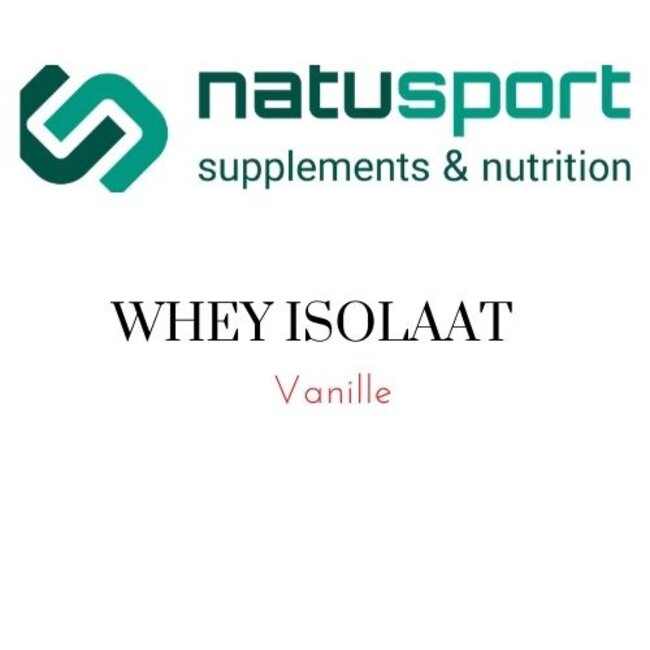 Natusport Whey Protein ISOLATE+ Aardbei 450 GRAM