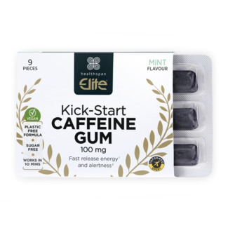 elite Elite Kick-Start Gum:  100mg cafeïne.