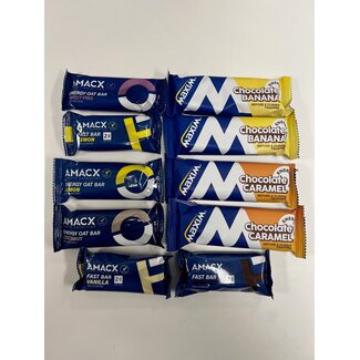 Actie - 10 Energy repen Amacx en Maxim - €19,99