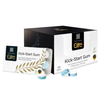 elite Elite Kick-Start Gum:  100mg cafeïne.