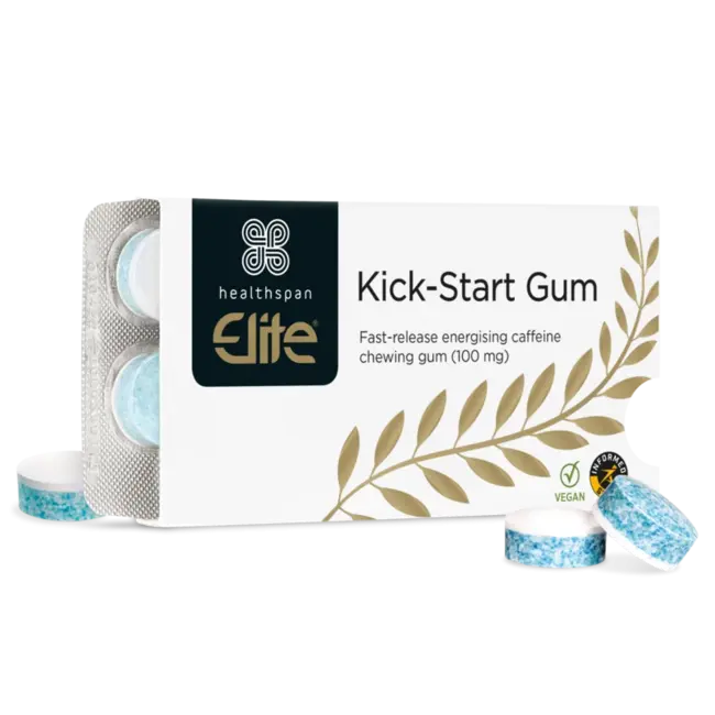 Elite Kick-Start Gum:  100mg cafeïne.