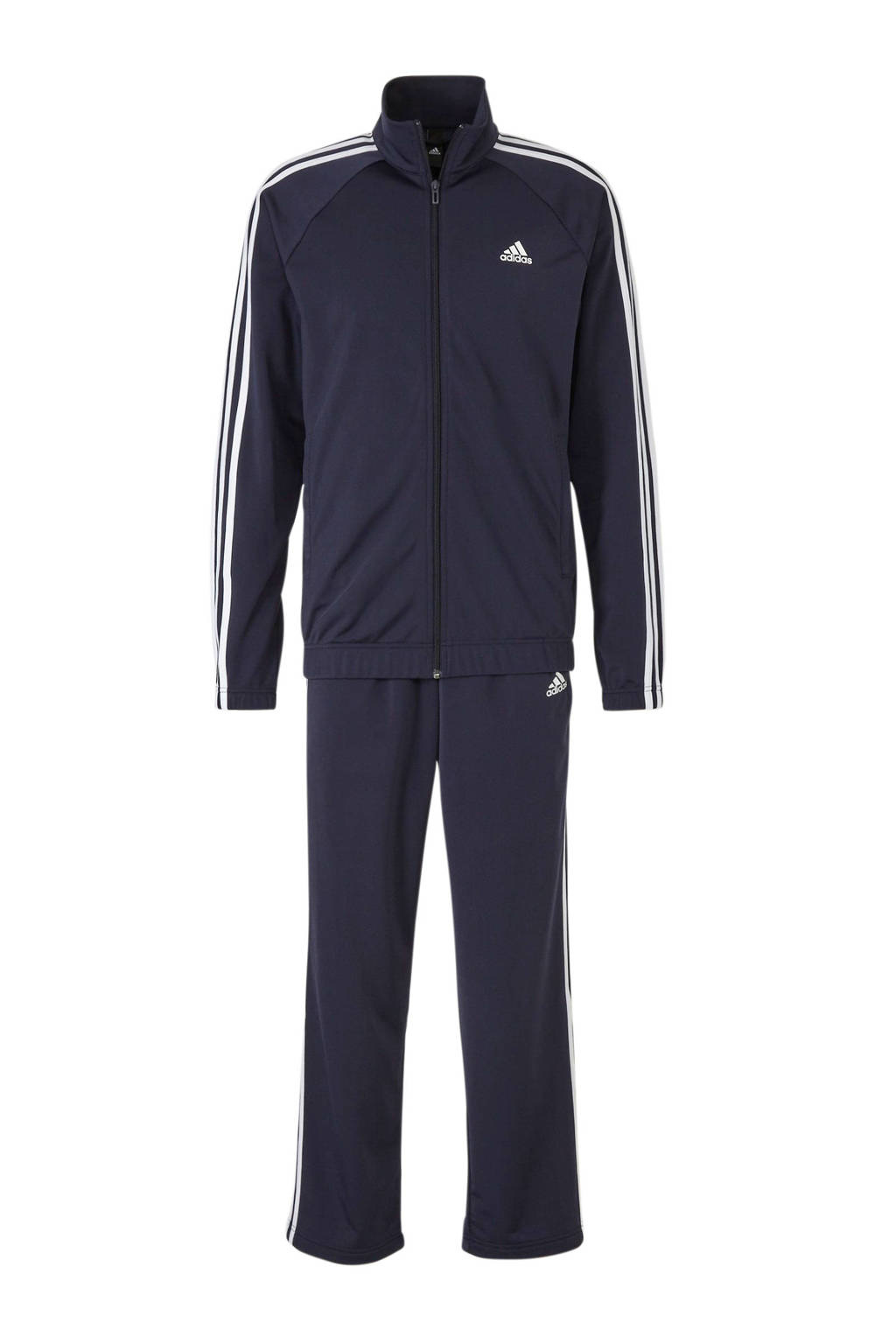 donkerblauw adidas trainingspak