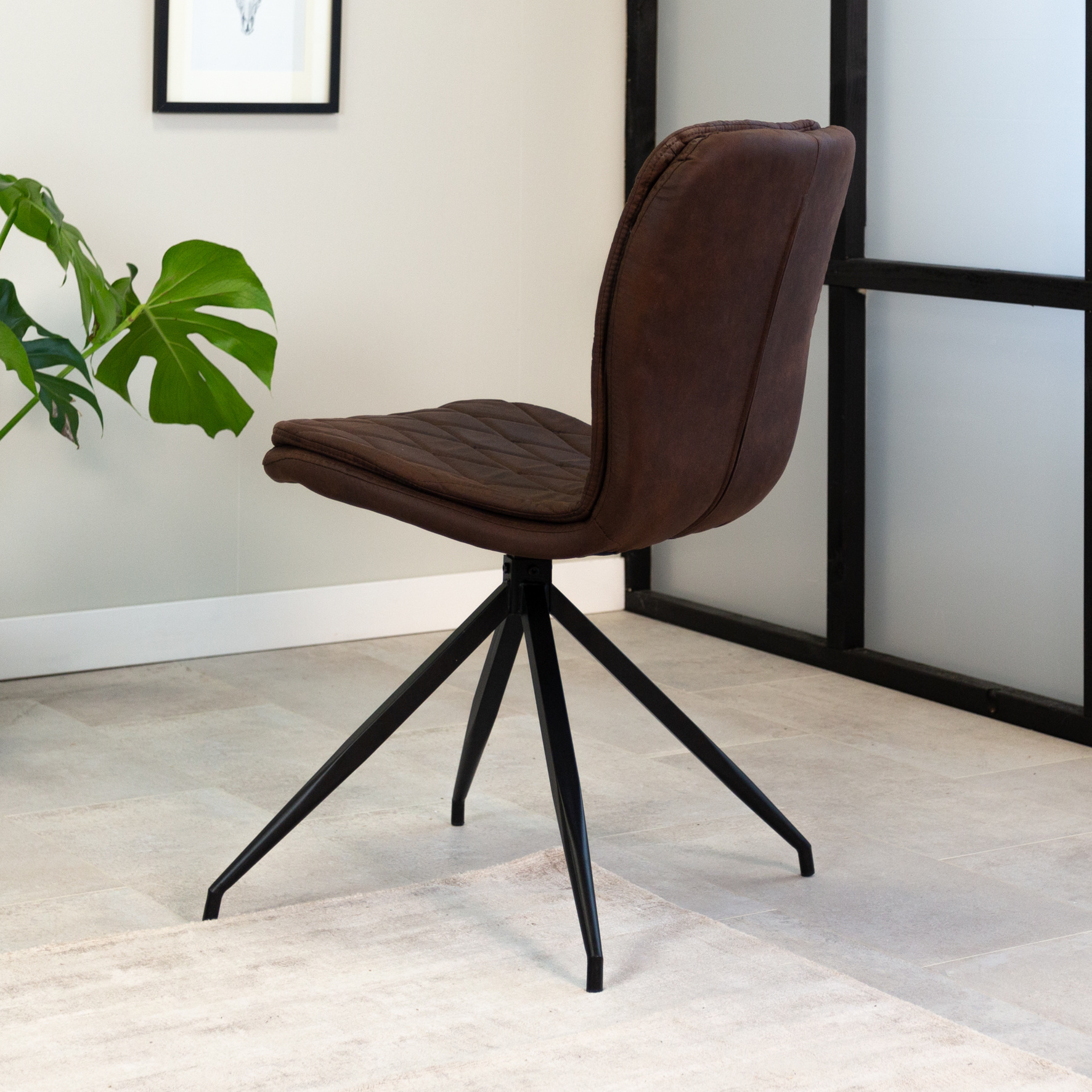 Alex Esszimmerstuhl Industrial Braun | Versand kostenlos - DIMEHOUSE