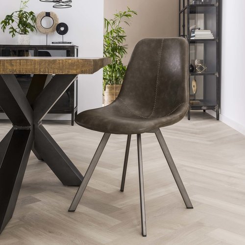 Benjie Esszimmerstuhl Industrial Taupe Benjie Esszimmerstuhl Industrial Taupe