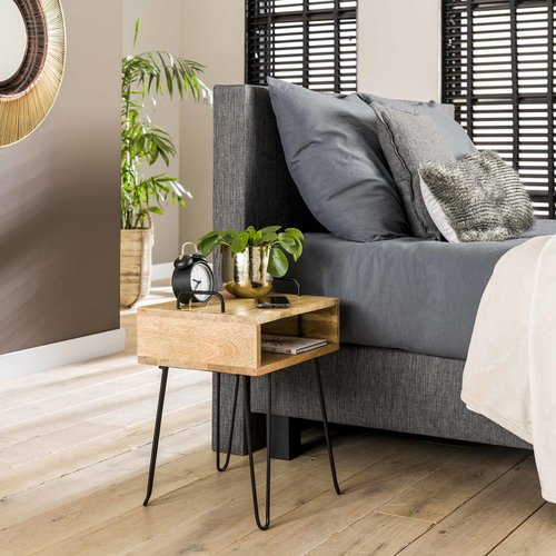 Posy Nachttisch Industrial Mangoholz Posy Nachttisch Industrial Mangoholz