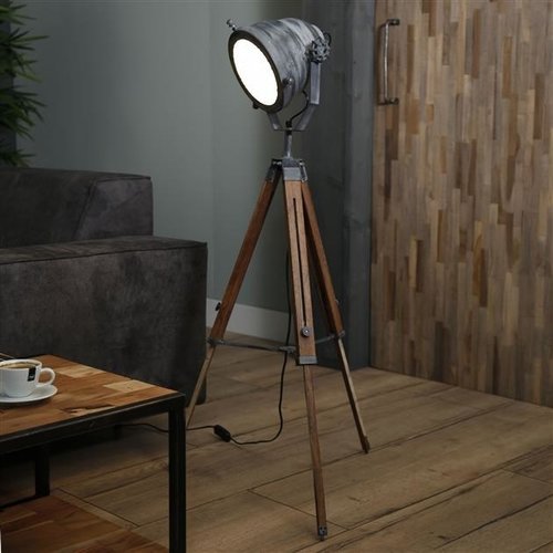 Hudson Stehlampe Industrial Tripod Grau Hudson Stehlampe Industrial Tripod Grau