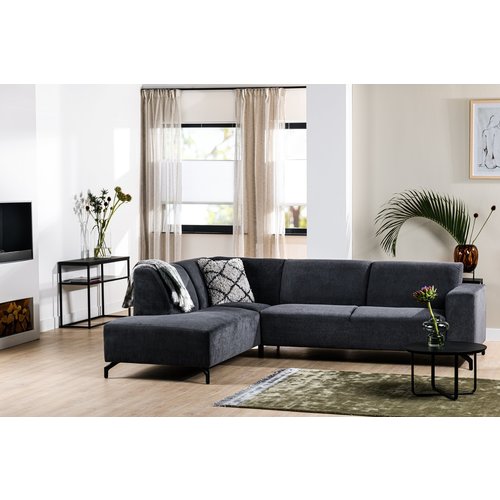 Jeremy Ecksofa Industrial 3-Sitzer Anthrazit Links Jeremy Ecksofa Industrial 3-Sitzer Anthrazit Links
