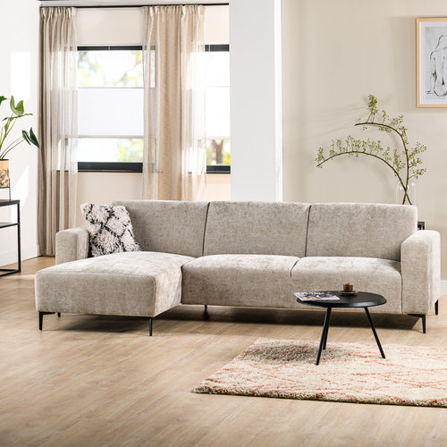 Janie Ecksofa Industrial 3-Sitzer Taupe Links Janie Ecksofa Industrial 3-Sitzer Taupe Links