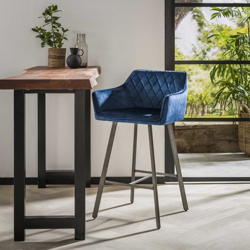 Andrew Barhocker Industrial Samt Blau Andrew Barhocker Industrial Samt Blau