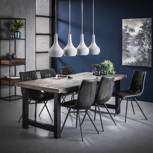 Tobas Esstisch Industrial Akazie Grau 165cm Tobas Esstisch Industrial Akazie Grau 165cm