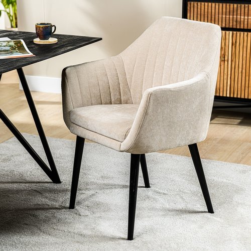 Edyn Esszimmerstuhl Industrial Creme Edyn Esszimmerstuhl Industrial Creme